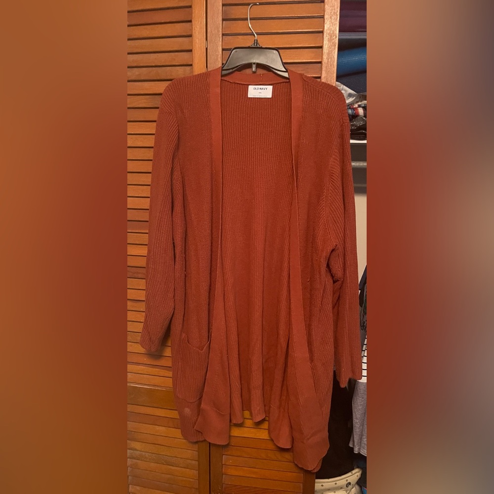 Old Navy Women's Terracotta Open Front Cardigan